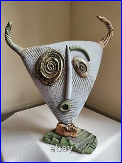 Dale Shuffler Pennsylvania Abstract Studio Art Pottery Sculpture 16 X 14 1994