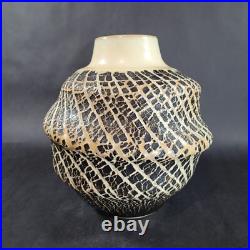 David C. LaLomia Studio Pottery Vase Hand Thrown Stretched Texture 2012 10