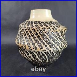 David C. LaLomia Studio Pottery Vase Hand Thrown Stretched Texture 2012 10