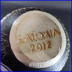 David C. LaLomia Studio Pottery Vase Hand Thrown Stretched Texture 2012 10