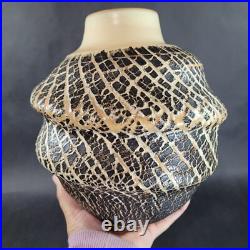 David C. LaLomia Studio Pottery Vase Hand Thrown Stretched Texture 2012 10