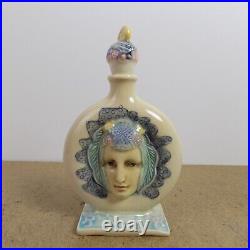 David Keyes TAP Tacoma Art Pottery Face Perfume Bottle