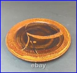 David Shaner ceramic plate fine arts glazed stoneware pottery bamboo detail