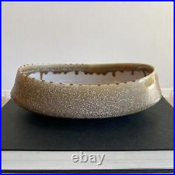 Deb Schwartzkopf Long Oval Serving Dish Pottery Ceramic Art Bowl Handmade Signed