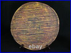 Debra Fritts Studio Art Pottery Bowl/Platter Hand Painted Faces Impressionism