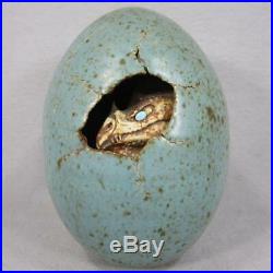 Dennis Thompson Dragon Hatchling Egg from Snobhog Studios Art Pottery Perfect