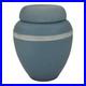 Denver White Colorado Vintage Art Pottery Matte Blue Ceramic Ginger Jar