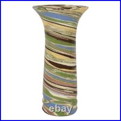 Desert Sands Evans Mission Swirl Vintage Art Pottery Flaring Rim Ceramic Vase