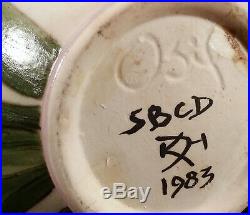 Detailed'83 Santa Barbara Ceramic Design Sbcd Art Pottery Vase Dorie Hutchinson