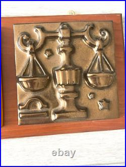 Don Schreckengost Art Pottery Ceramic Trio Zodiac Tile Summitville Tile Co. Art