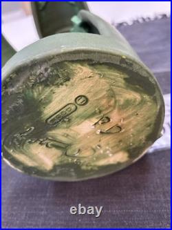 Door Art Pottery Attributed Scott Draves Matte Green 4pc Wall Shrine Candle Set