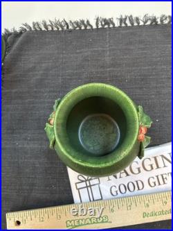 Door Art Pottery Attributed Scott Draves Matte Green 4pc Wall Shrine Candle Set