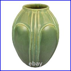 Door Hand Made Art Pottery Northern Lights Green Glaze Venice Ceramic Vase