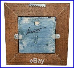 Door Pottery Arts And Crafts Blue Small Dragonfly Ceramic Tile