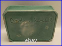 Dorothy Kindell Pottery Topless Figurine Top Dresser Trinket Box Nice