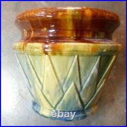 Early McCoy Pottery Blended Glaze Art Deco Jardiniere Vintage 1920's (Z)