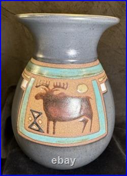 Earthsea Pottery Art Ceramic Vase Miller & Vrana Studio. Signed