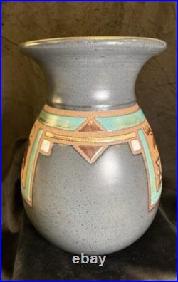 Earthsea Pottery Art Ceramic Vase Miller & Vrana Studio. Signed