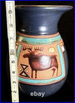 Earthsea Pottery Art Ceramic Vase Miller & Vrana Studio. Signed