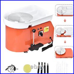 Electric Pottery Wheel Ceramic Machine 25CM 350W 110V Work Clay Art Craft DIY US