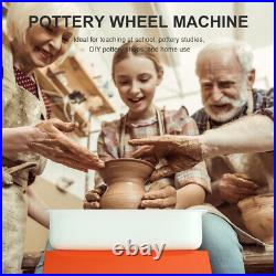 Electric Pottery Wheel Ceramic Machine 25CM 350W 110V Work Clay Art Craft DIY US