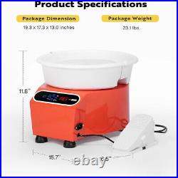 Electric Pottery Wheel Machine Ceramic Clay Craft DIY Art Tools with Foot Pedal