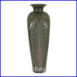 Ephraim Faience 2006 Hand Made Art Pottery Experimental Green Ceramic Vase