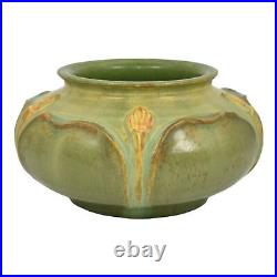 Ephraim Faience 2020 Arts and Crafts Pottery Green Loyalty Ceramic Bowl I11