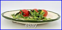 Eva Gordon 3D Plum Tomatoes Ceramic 12 Signed 3D Wall Art Plate Pottery