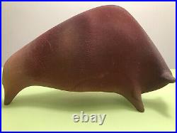 Extraordinary MID Century Moderna Abstract Art Ceramic Sculpture Taurus Bull Ox