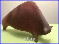 Extraordinary MID Century Moderna Abstract Art Ceramic Sculpture Taurus Bull Ox