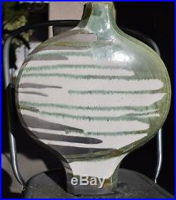 FINE-Art-Pottery-SIGNED-CREITZ-1989-Raku-Style-Large Vase