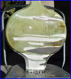 FINE-Art-Pottery-SIGNED-CREITZ-1989-Raku-Style-Large Vase