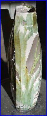 FINE-Art-Pottery-SIGNED-CREITZ-1989-Raku-Style-Large Vase