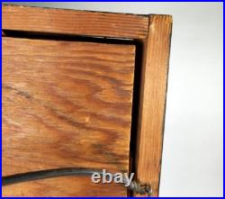 Fine Decorative Ceramic Asian Art Pottery Tile in Wood Frame ca. 20th c