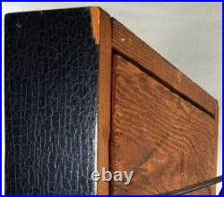 Fine Decorative Ceramic Asian Art Pottery Tile in Wood Frame ca. 20th c