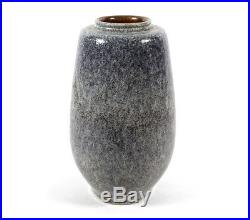 Fine Vintage Paul Eydner German Studio Art Pottery Vase Mottled Gray Glaze