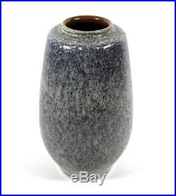 Fine Vintage Paul Eydner German Studio Art Pottery Vase Mottled Gray Glaze
