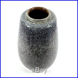 Fine Vintage Paul Eydner German Studio Art Pottery Vase Mottled Gray Glaze