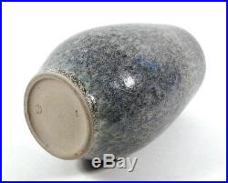 Fine Vintage Paul Eydner German Studio Art Pottery Vase Mottled Gray Glaze