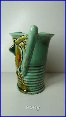 Florenz Applied Gum Nut Gumleaf Pottery Jug Australian Studio Ceramic Art