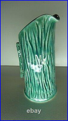 Florenz Applied Gum Nut Gumleaf Pottery Jug Australian Studio Ceramic Art