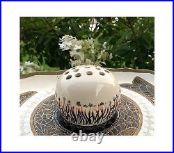 Flower Frog Vase Ceramic Studio Pottery Art Marlena Perez Free Shipping