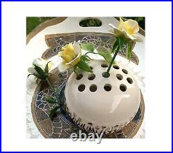 Flower Frog Vase Ceramic Studio Pottery Art Marlena Perez Free Shipping