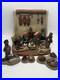 Folk Art Pottery Pueblo Crèche Nativity Terra Cotta Ceramic April Romo De Vivar