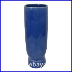 Ford Ceramic Arts 1930s Vintage Ohio Art Pottery Blue Pegasus Ceramic Vase