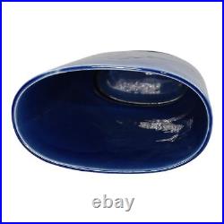 Ford Ceramic Arts 1930s Vintage Ohio Art Pottery Blue Pegasus Ceramic Vase