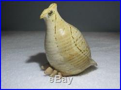 Frances Senska Original Studio Pottery- Partridge- Ceramic Bird- 1st Pose