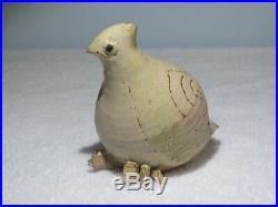 Frances Senska Original Studio Pottery- Partridge- Ceramic Bird- 2nd Pose