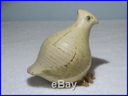 Frances Senska Original Studio Pottery- Partridge- Ceramic Bird- 2nd Pose